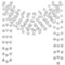 6 Pcs Glitter Silver Star Paper Garland Christmas Birthday Party Decorations Sparkling Bunting Banner Hanging Decorations for Bridal Shower Baby Shower Bachelorette Party Wedding Holiday (50 Feet)